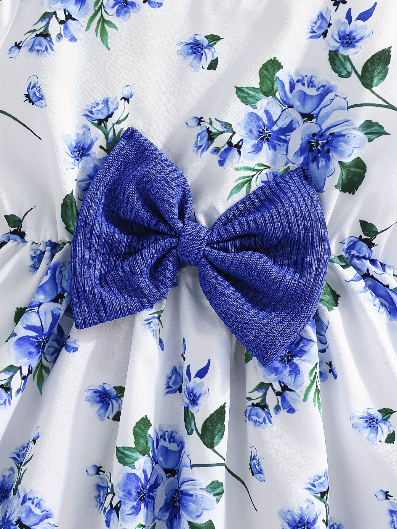 Girls Floral Print Vest Dress with Long Sleeve Jacket for Spring Fall