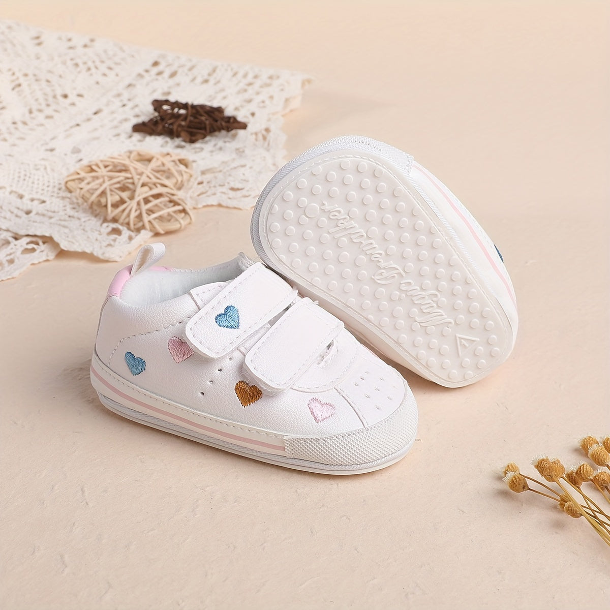 Baby Girl Sneakers Lightweight Non-Slip Shoes for All Seasons