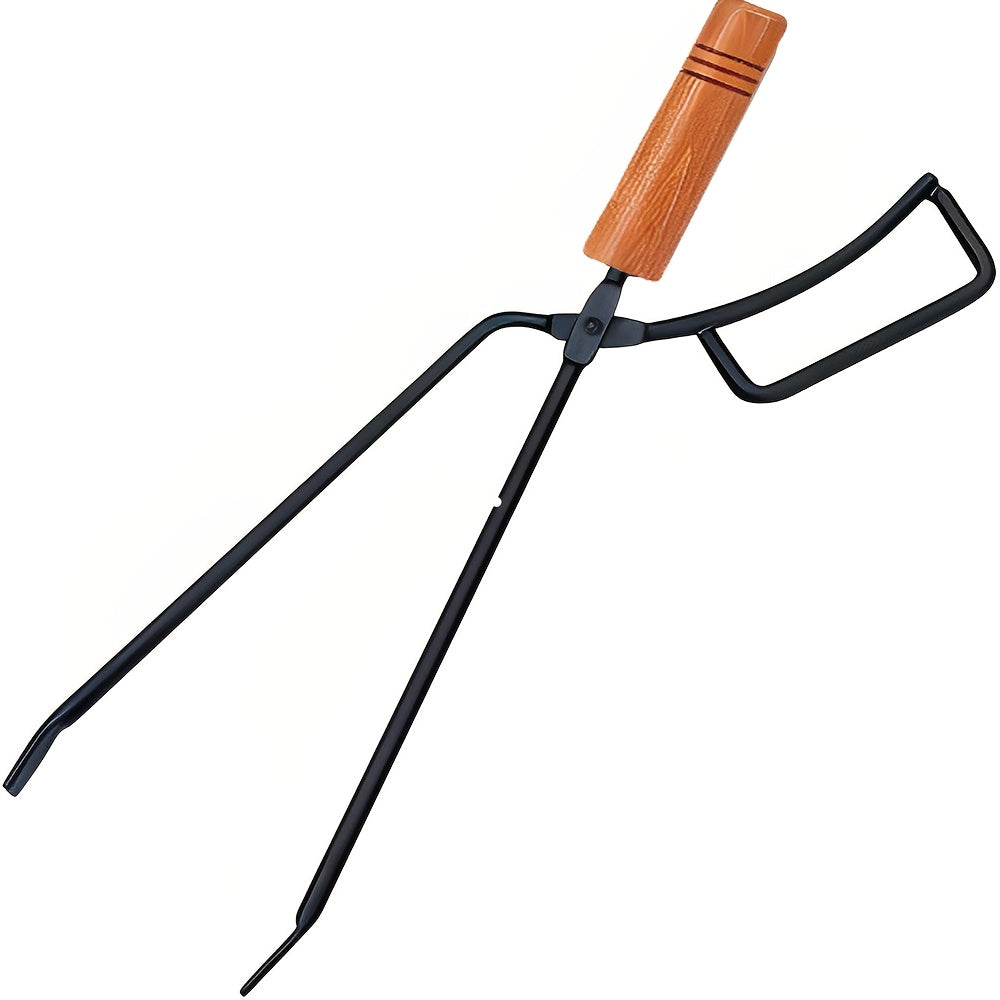 Charcoal Tongs for Outdoor Fireplaces and Campfires Heavy Duty Steel