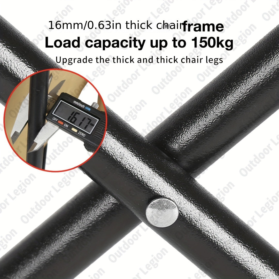 Lightweight Folding Chair with High Back for Camping Fishing and Outdoor Activities