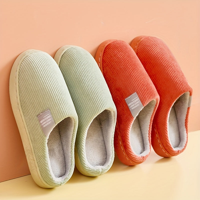 Women's Indoor Slippers Soft Fabric Lining All-Season Comfort Multiple Colors