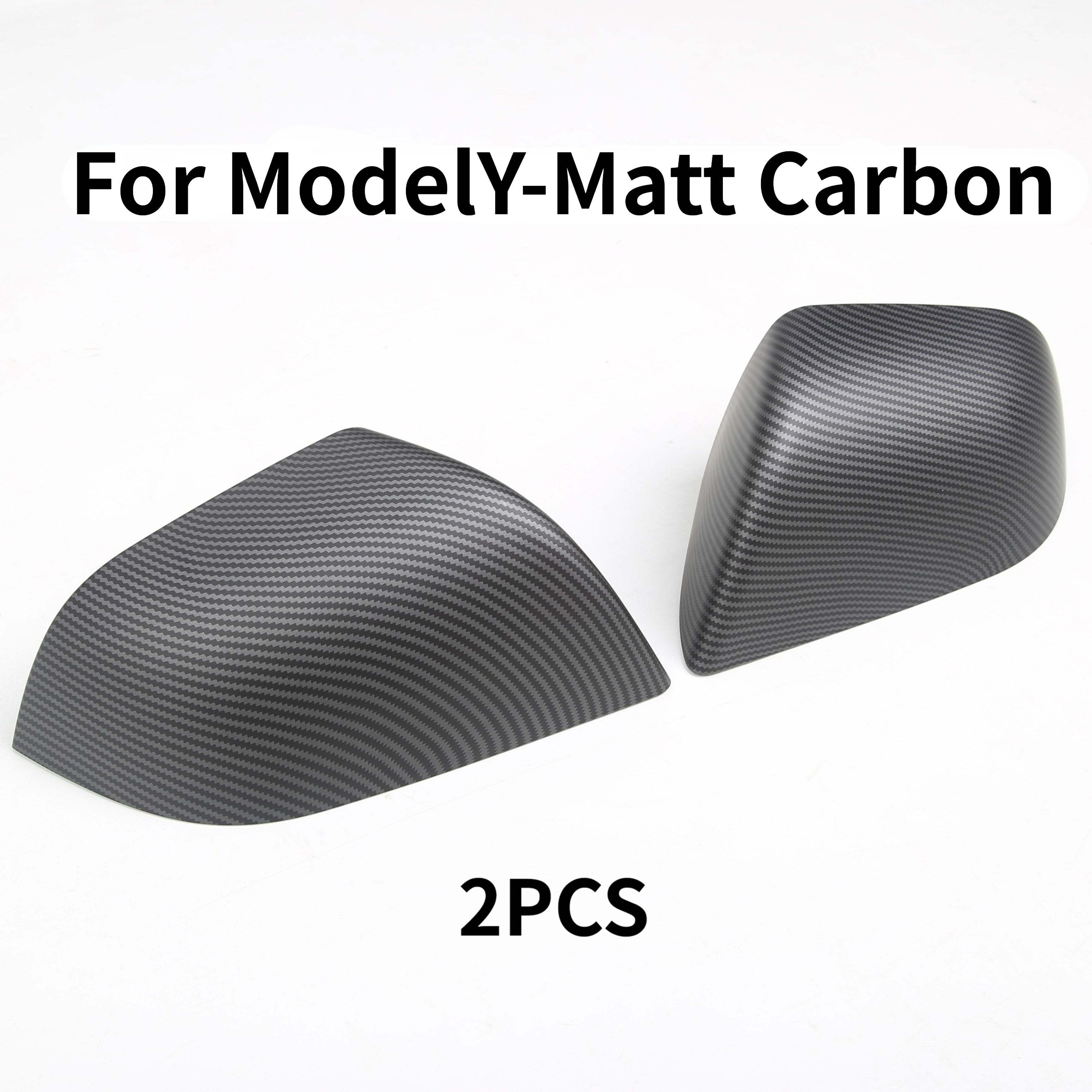 Car Side Mirror Cover for Model Y Rear Mirror Cover 2pcs Black 2021-2024