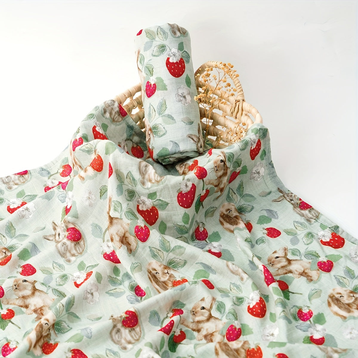 Baby Soft Bamboo Muslin Swaddle Blanket for Newborns and Infants