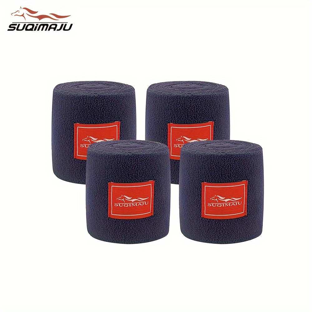 Horse Leg Bandages 4 Pack Breathable Fleece Support for Legs