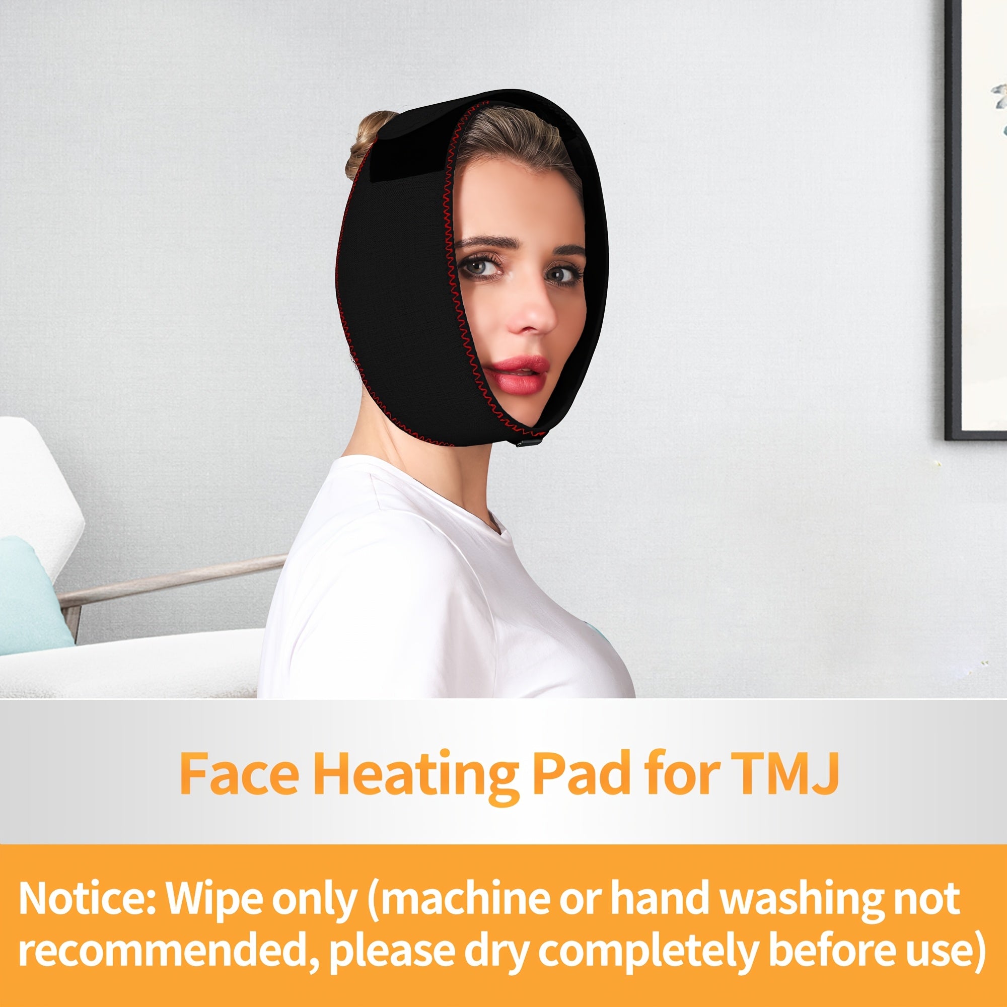 Facial Heating Pad for TMJ with 3 Temperature and Time Settings Electric USB Powered