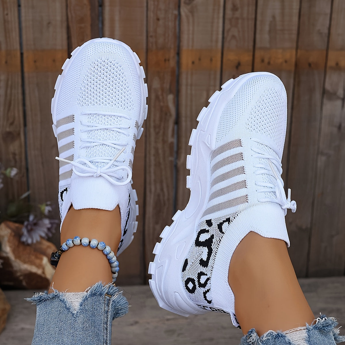 Zapatillas atléticas transpirables con estampado de leopardo para mujer, ideales para correr y hacer ejercicio