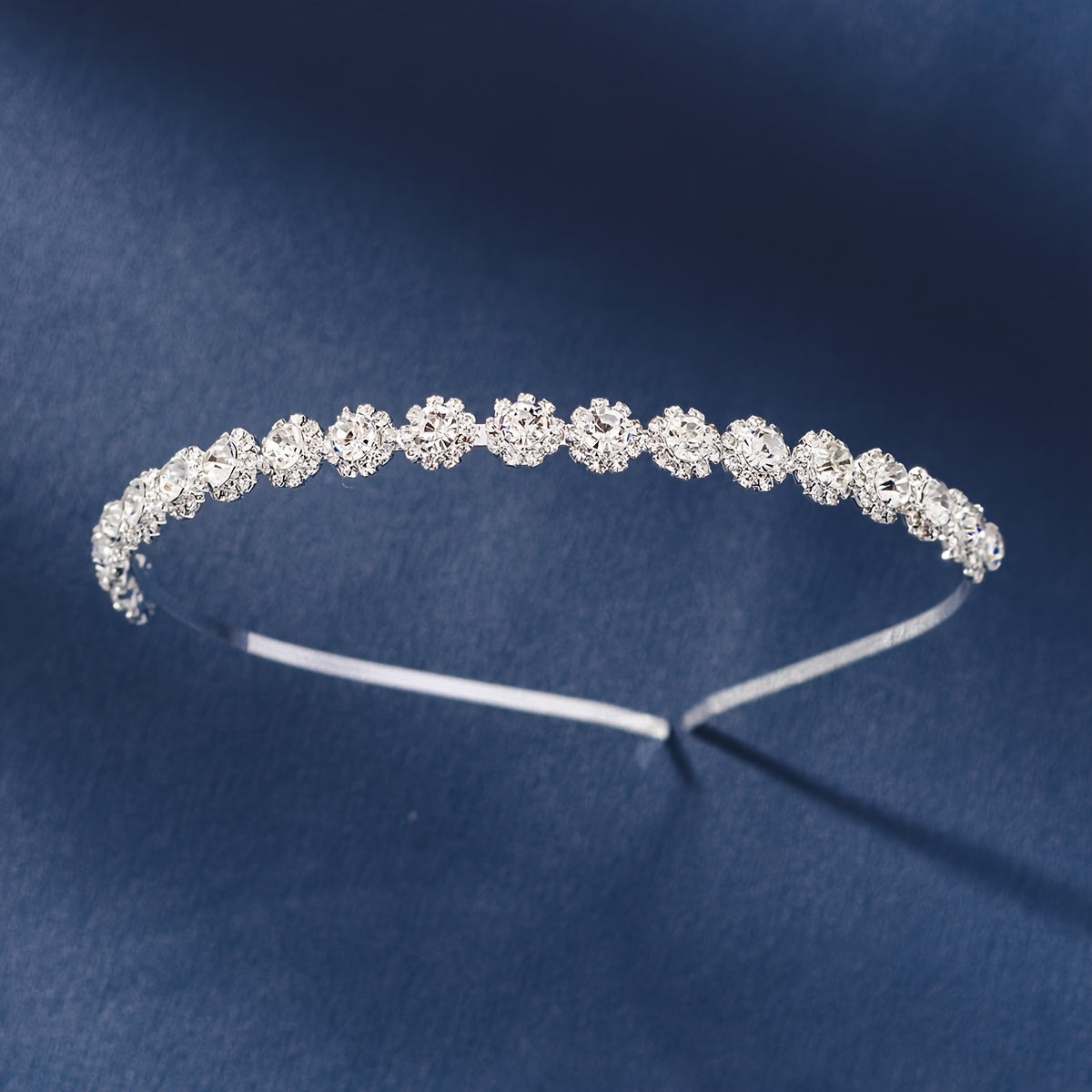 Yuvdoq uchun to'y tiara rhinestone gul bosh band vintage soch aksessuari