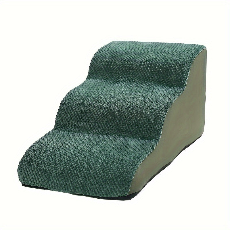 Изогнутый собачий трап для высоких кроватей и диванов, нескользящая моющаяся ткань, для маленьких и средних собак, внутренние ступеньки для домашних животных