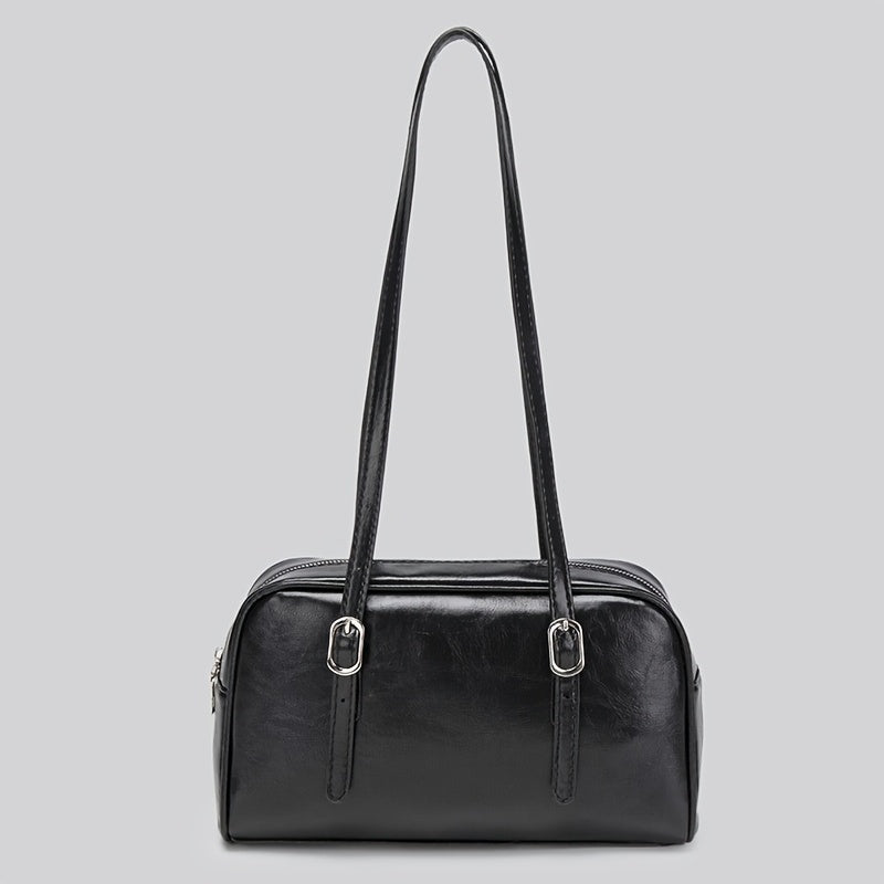 Bolso de hombro para chicas de invierno, gran capacidad, cuero suave, resistente al agua, casual
