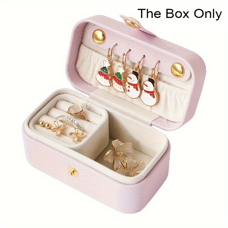 Портативный органайзер для украшений для хранения колец, серег, ожерелий и браслетов, подарок