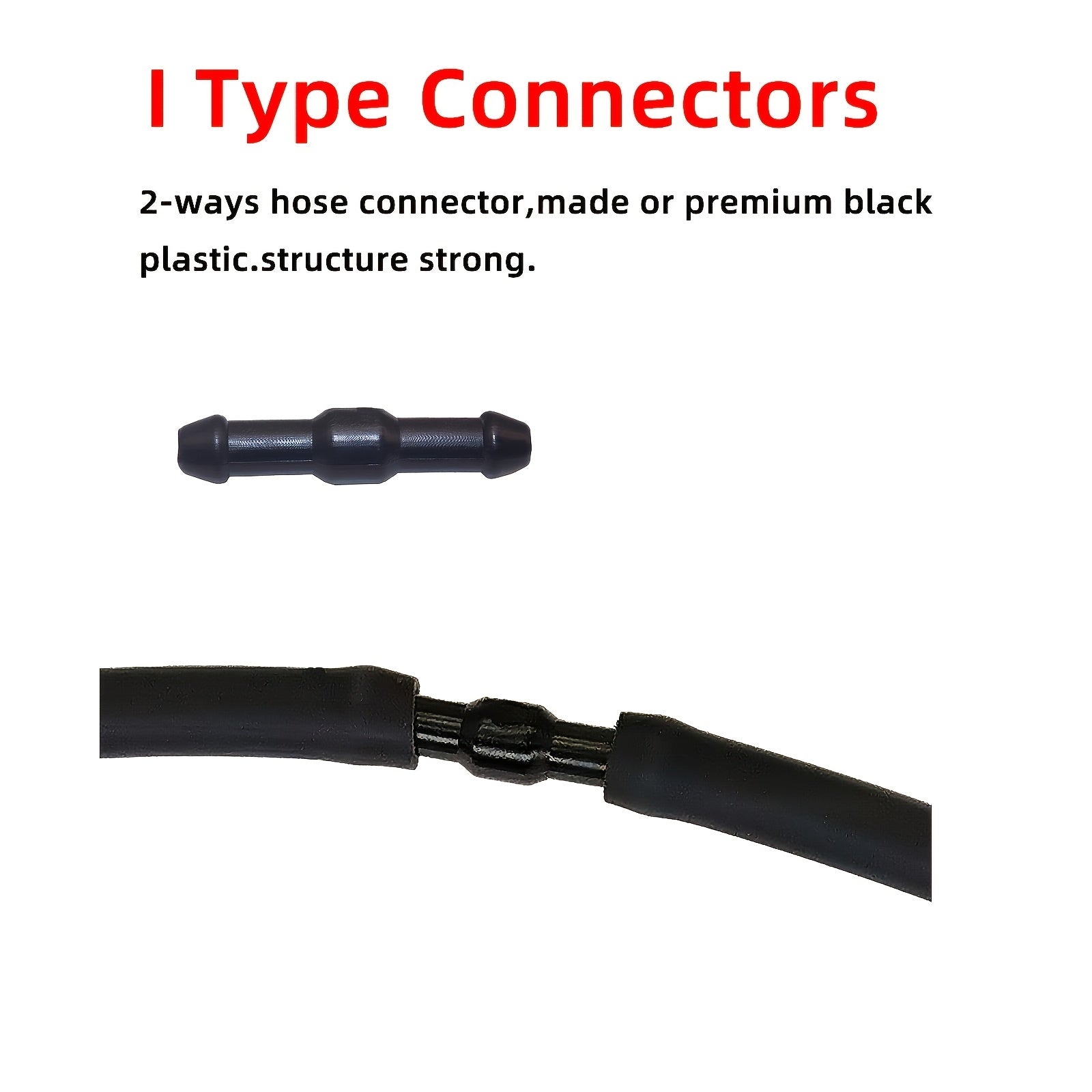 Kit de manguera de lavado de parabrisas 2M Conectores universales para bomba de agua