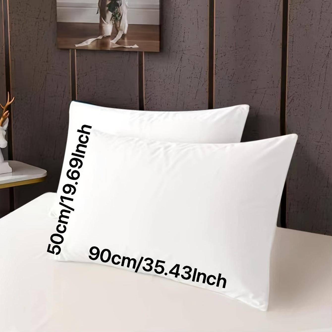 Solid Color Pillowcases Lightweight Soft Brushed Polyester for Cozy Bedroom