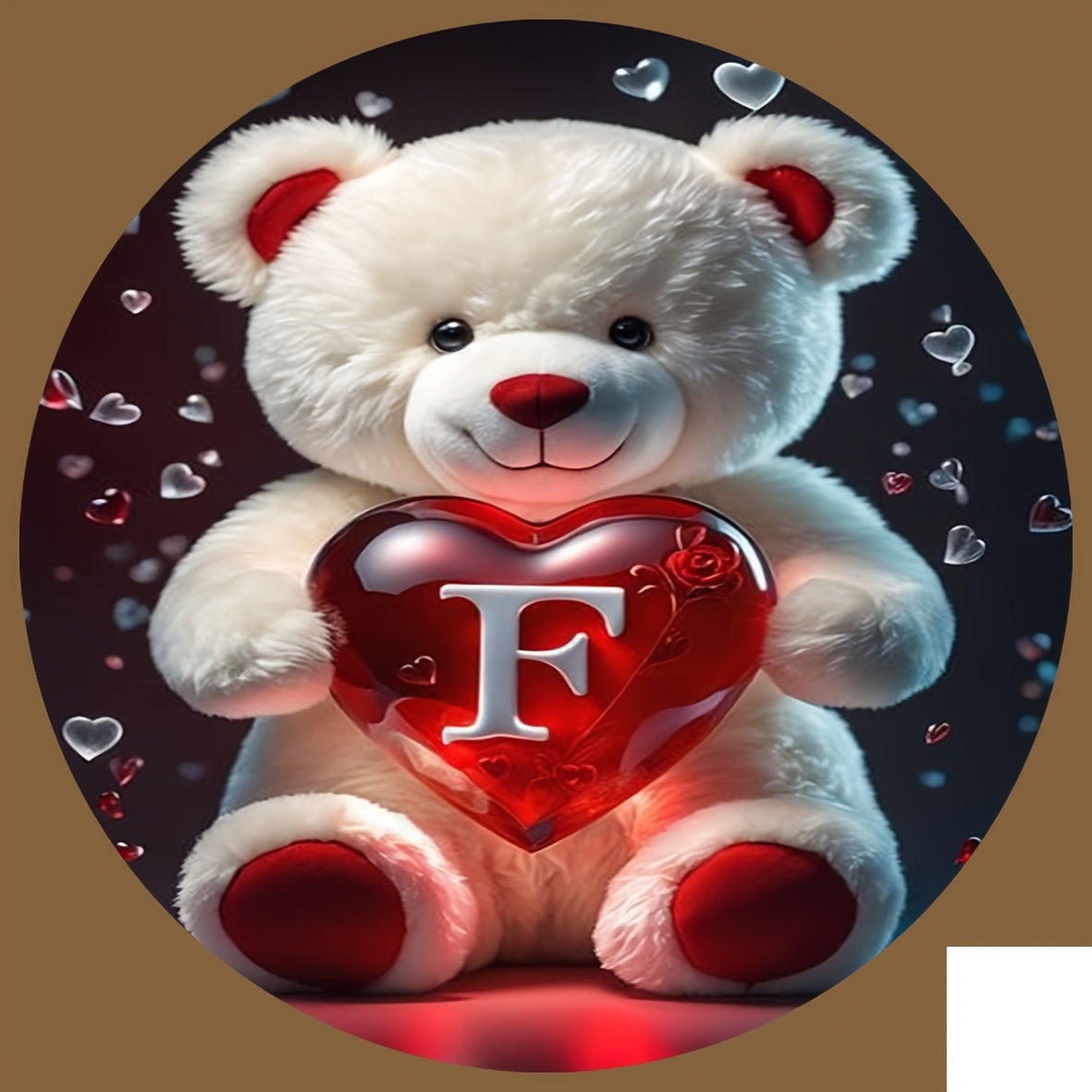 Animal Series Bear Alphabet Wooden Coaster for Drinks and Gifts