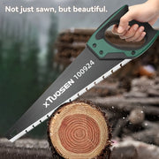 21-Inch Hand Saw for Woodworking with Ergonomic Grip Rust-Proof Triple-Serrated Blade for Pruning Felling