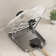 Double Layer Pot and Utensil Holder with Drainage, Durable ABS Kitchen Organizer