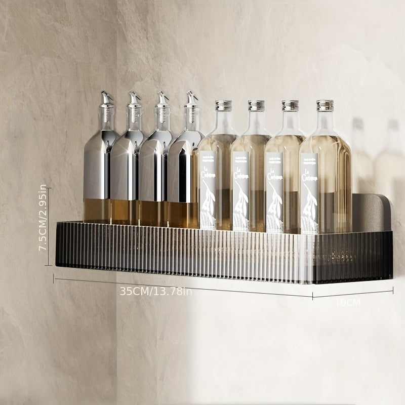 Conjunto de estantes organizadores de cocina con frascos de especias, soporte para tapas y soporte para cuchillos