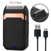 Tez quvvatlash USB quvvatli portativ erkaklar elektr shavkasi, ajraladigan pichoq, sayohat sovg'alari uchun mukammal.
