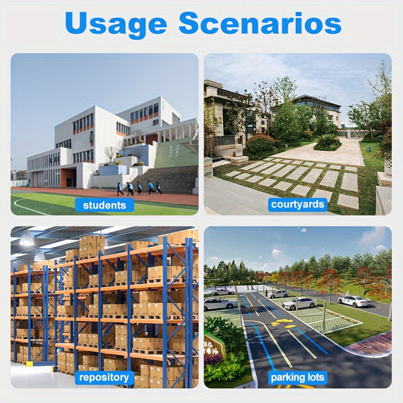 360° Pan Tilt Security Camera with Motion Detection Night Vision Two-Way Audio USB Indoor Outdoor