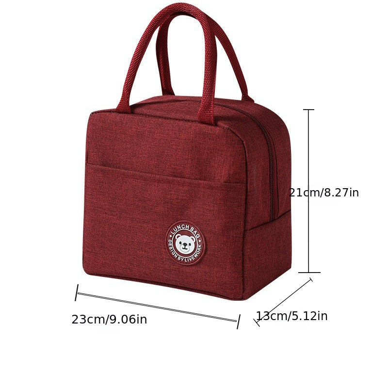 Insulated Lunch Bag with Aluminum Foil, Portable Thickened Food Storage Bag