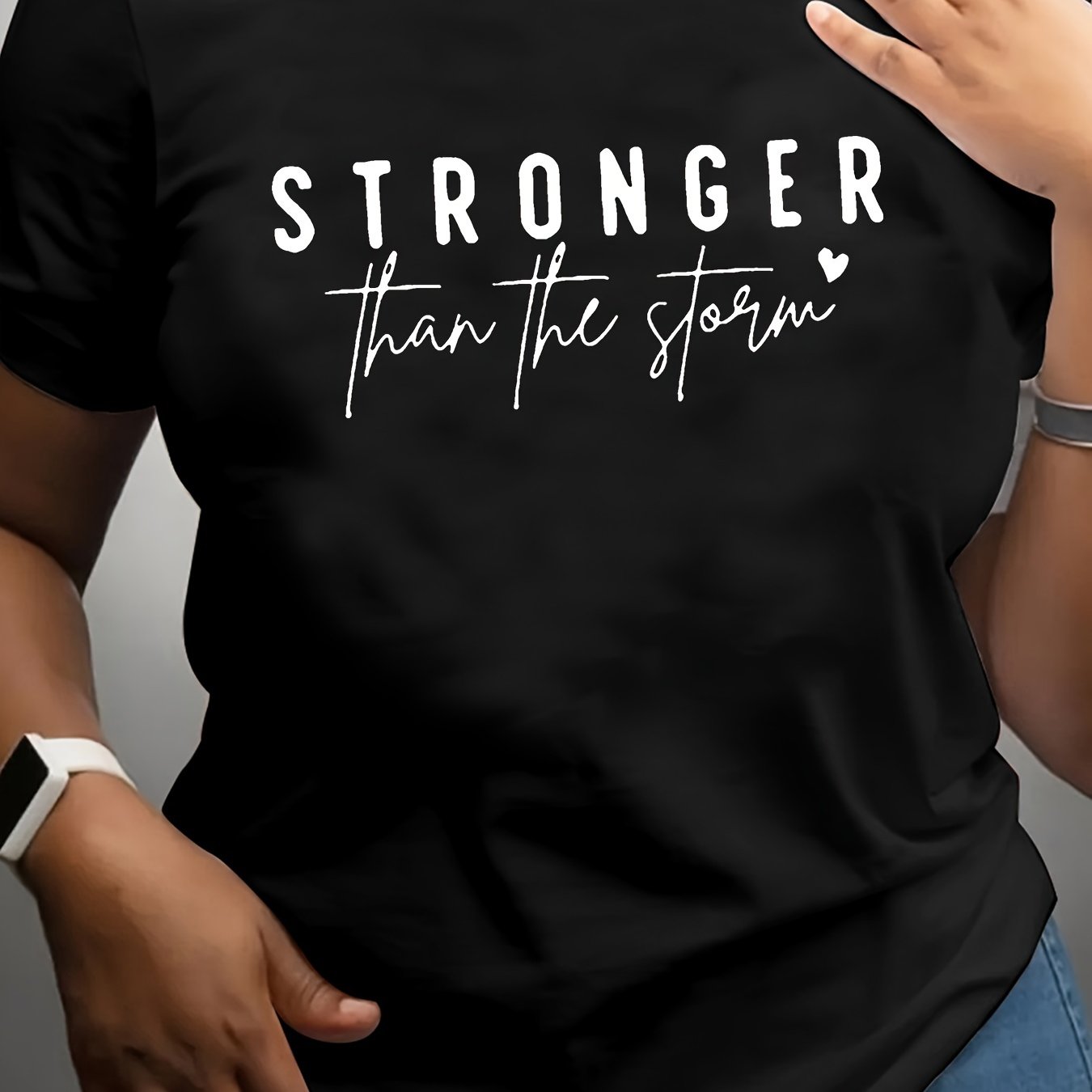 Plus Size Women’s Sports T-Shirt Polyester Breathable All-Season Casual