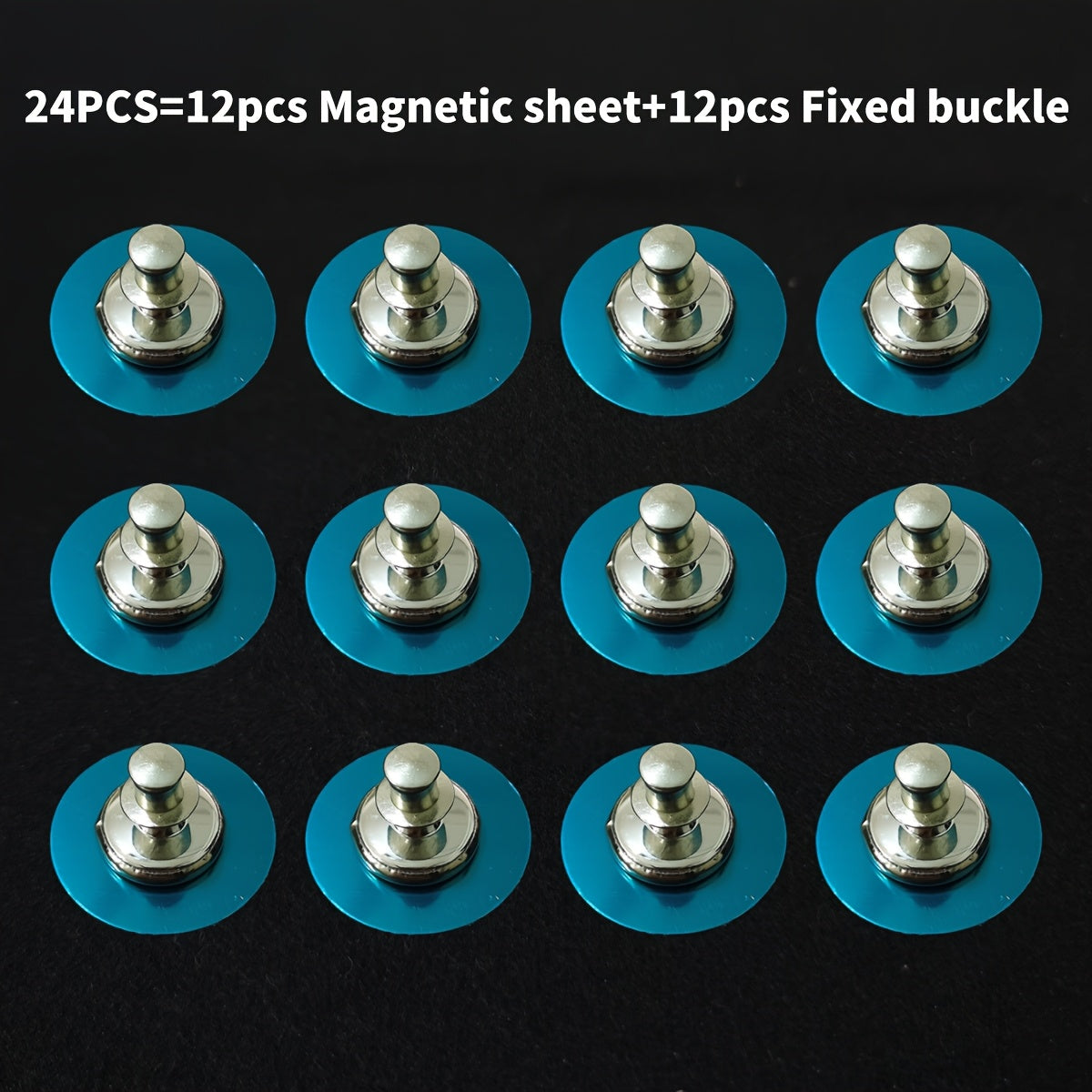 Magnetic Curtain Buckles with Thumb Tacks, 8/16/24 Pieces, Curtain Fixing Clips