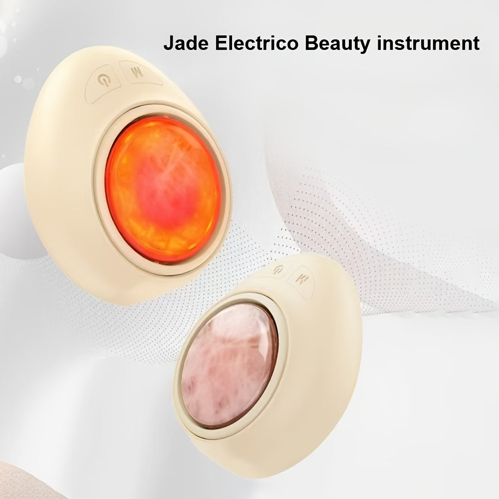 Jade Electric Facial Massager with 4 Modes USB Rechargeable Portable Skin Care Device