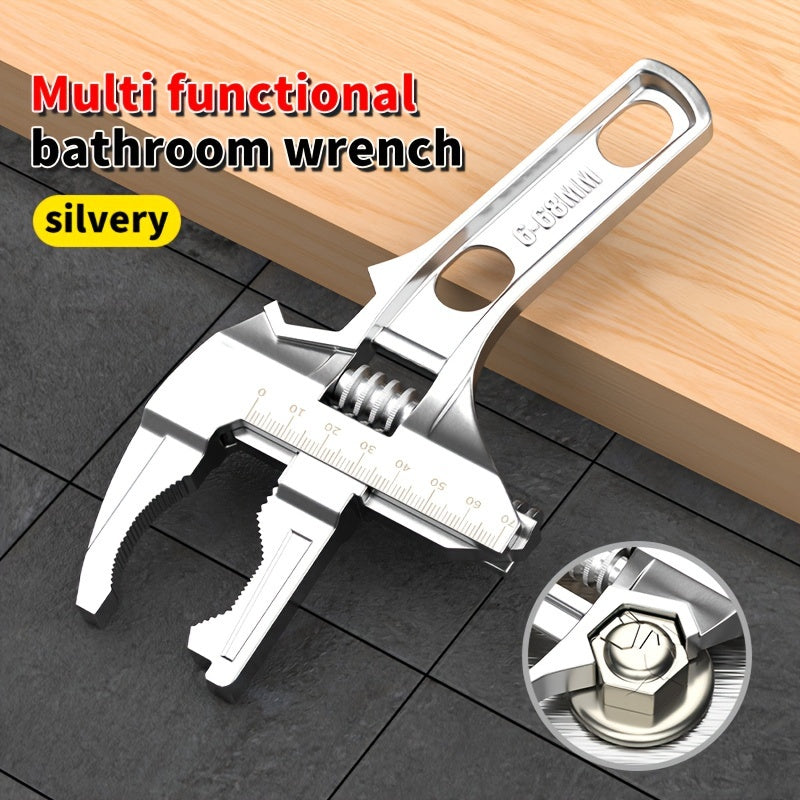 Adjustable Bathroom Wrench Sink Repair Multi-Function Metal Hand Tool Without Electricity