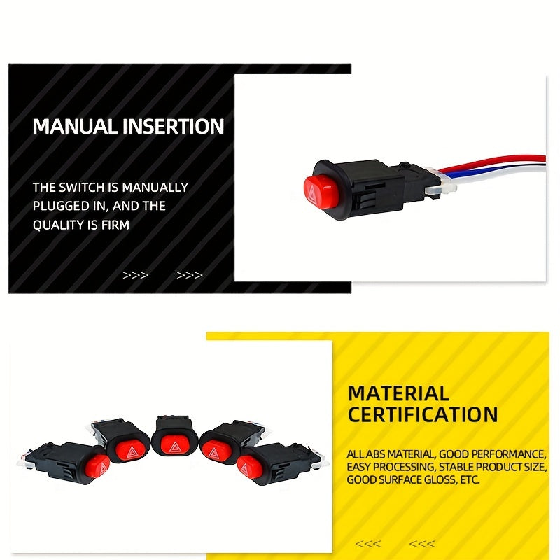 Universal motosikl yoqilg'ich signal chirog'i 12V 24V signal chirog'i tugmasi