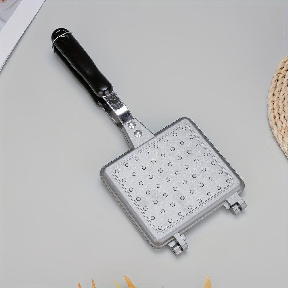 Avtomatik chekka yopish va ikki tomonlama toster pan bilan Non-Stick kvadrat vafli tayyorlagich, alyuminiy plaid muffin skileti. Oson tozalash uchun olib tashlanadigan qutilar. Uy sharoitida foydalanish uchun ideal va mos keladi