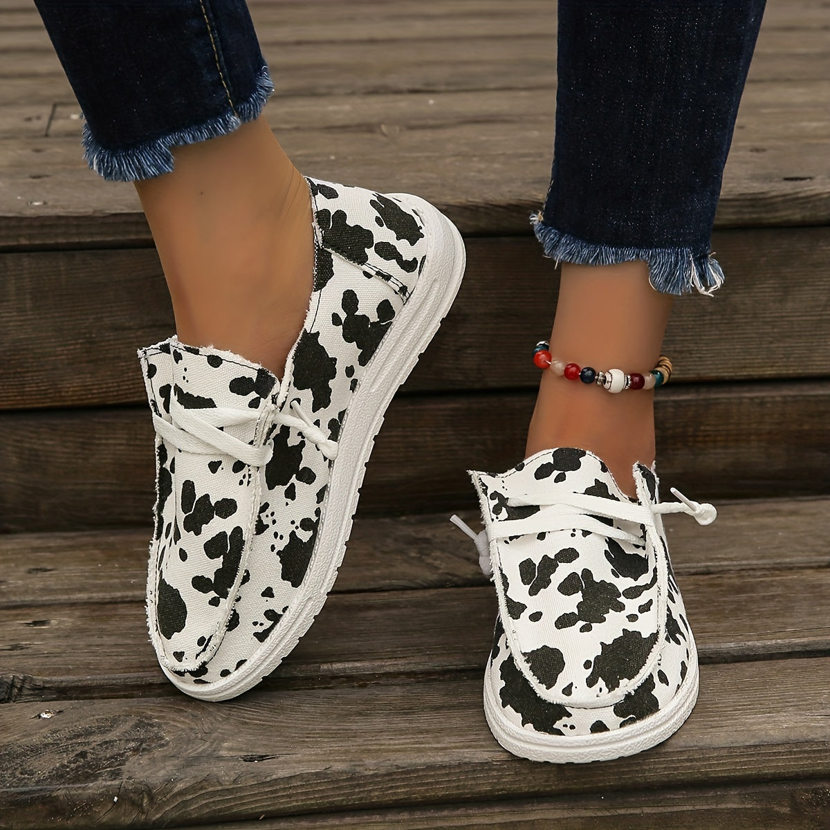 Women's Plus Size Lightweight Breathable Penny Loafers Gray White Casual Slip-On Shoes