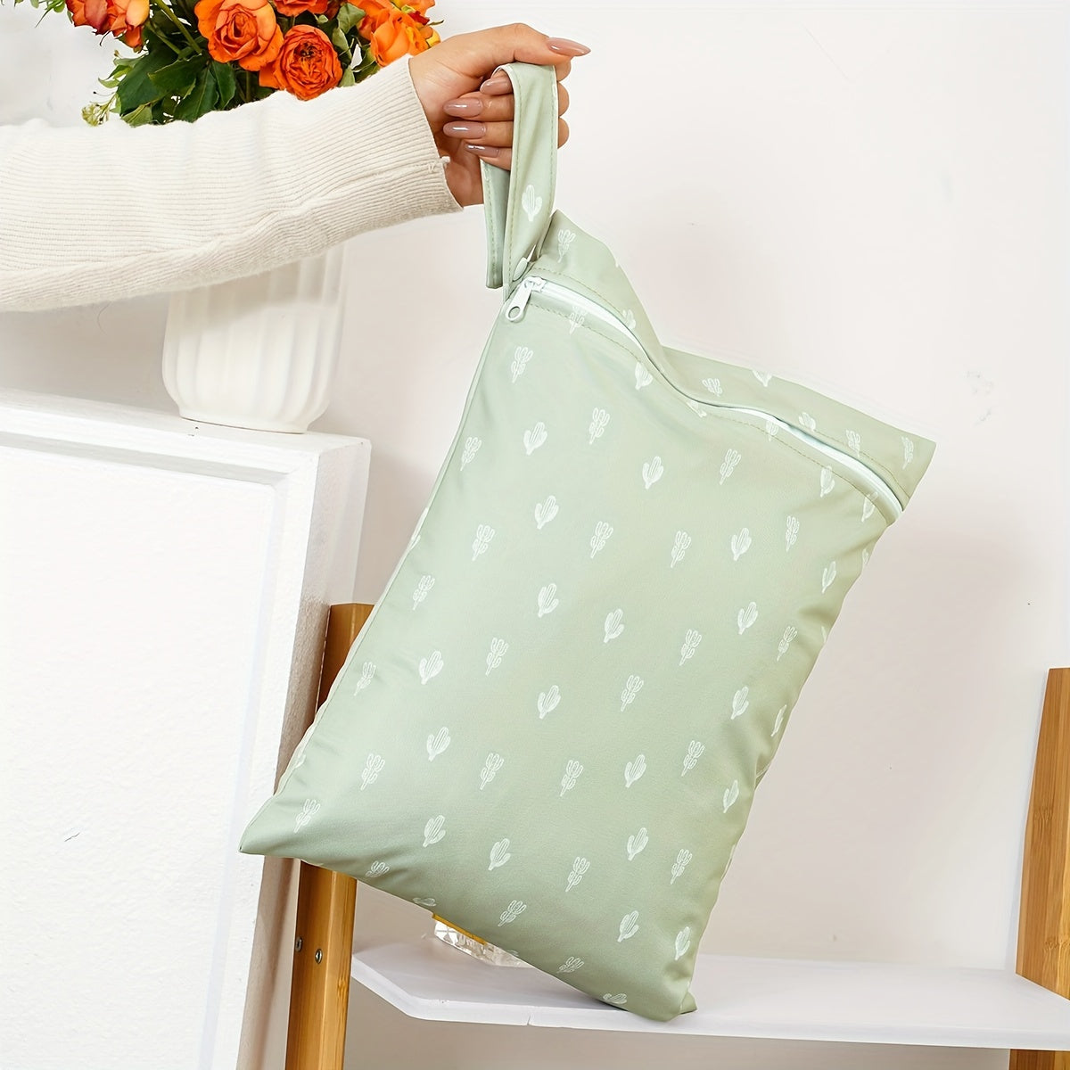 Washable Waterproof Cloth Diaper with Wet and Dry Bag for Travel and Storage