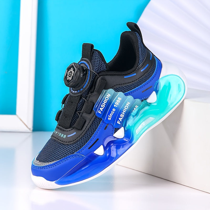 Boys' Breathable Mesh Running and Basketball Shoes Low Top Spring Autumn 2024