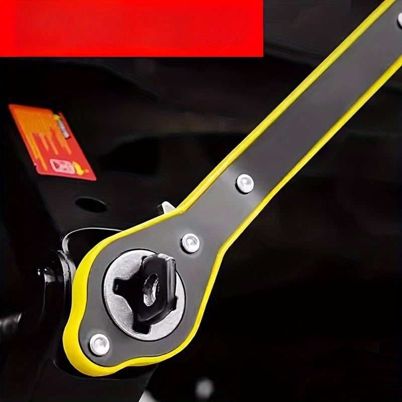 Heavy-Duty Steel Auto Jack Ratchet Wrench with Long Handle for Cars SUVs
