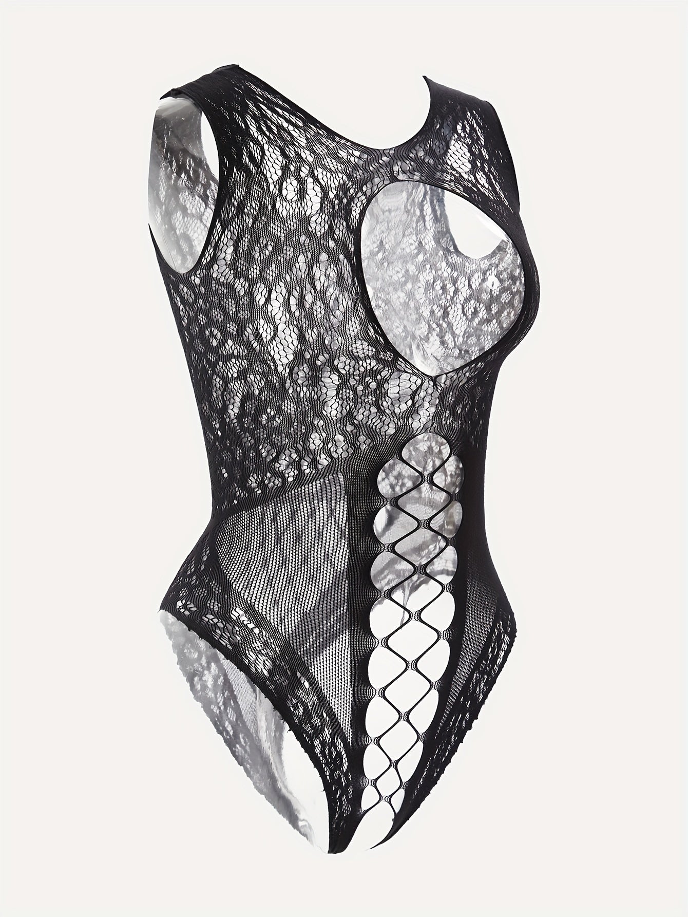 Women Fishnet Socks Bodysuit Lingerie for Nightclubs and Internet Celebrities