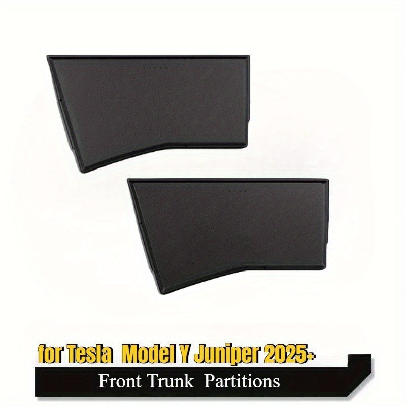 Car Trunk Mat TPE For Tesla Model Y 2025 Storage Organizer with Divider