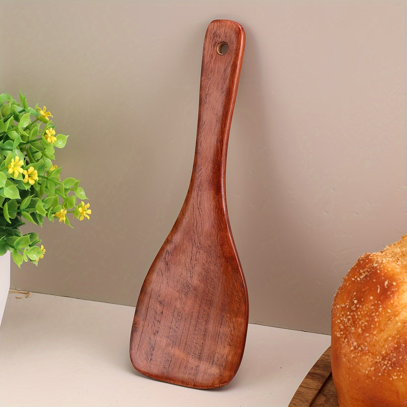 Wooden Rice Paddle and Serving Spoon Eco-Friendly Kitchen Utensil
