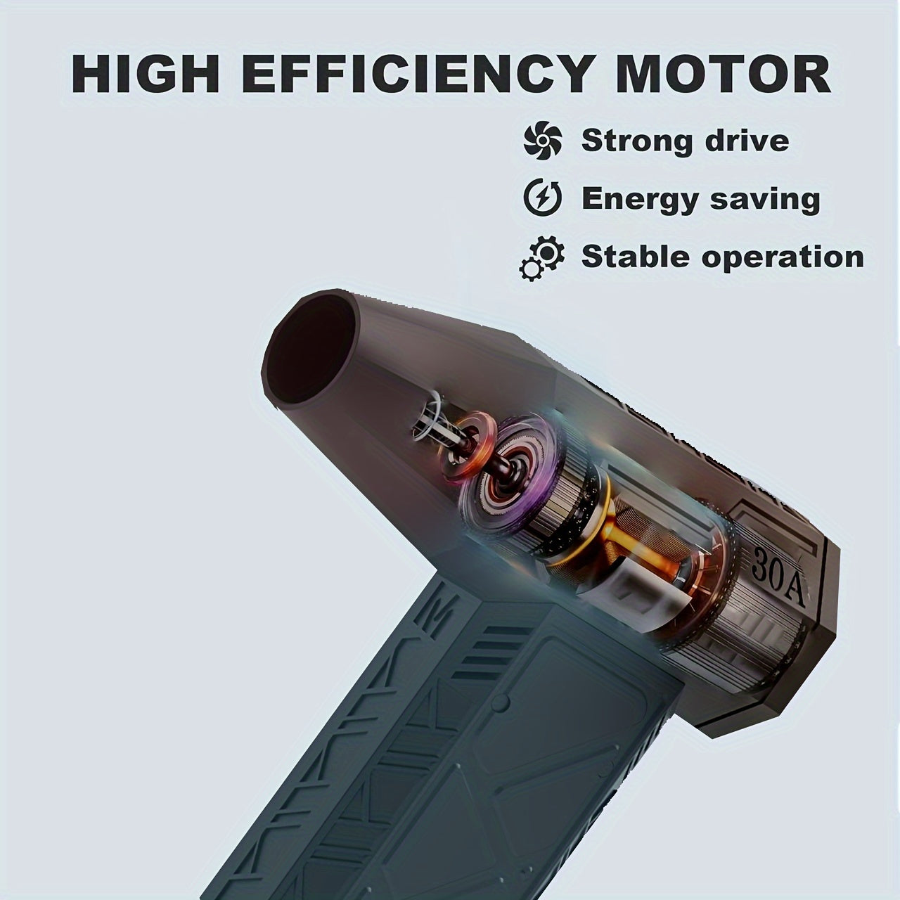 Мини воздушный насос черный 110 000 об/мин портативный USB ручной вентилятор для очистки и сушки