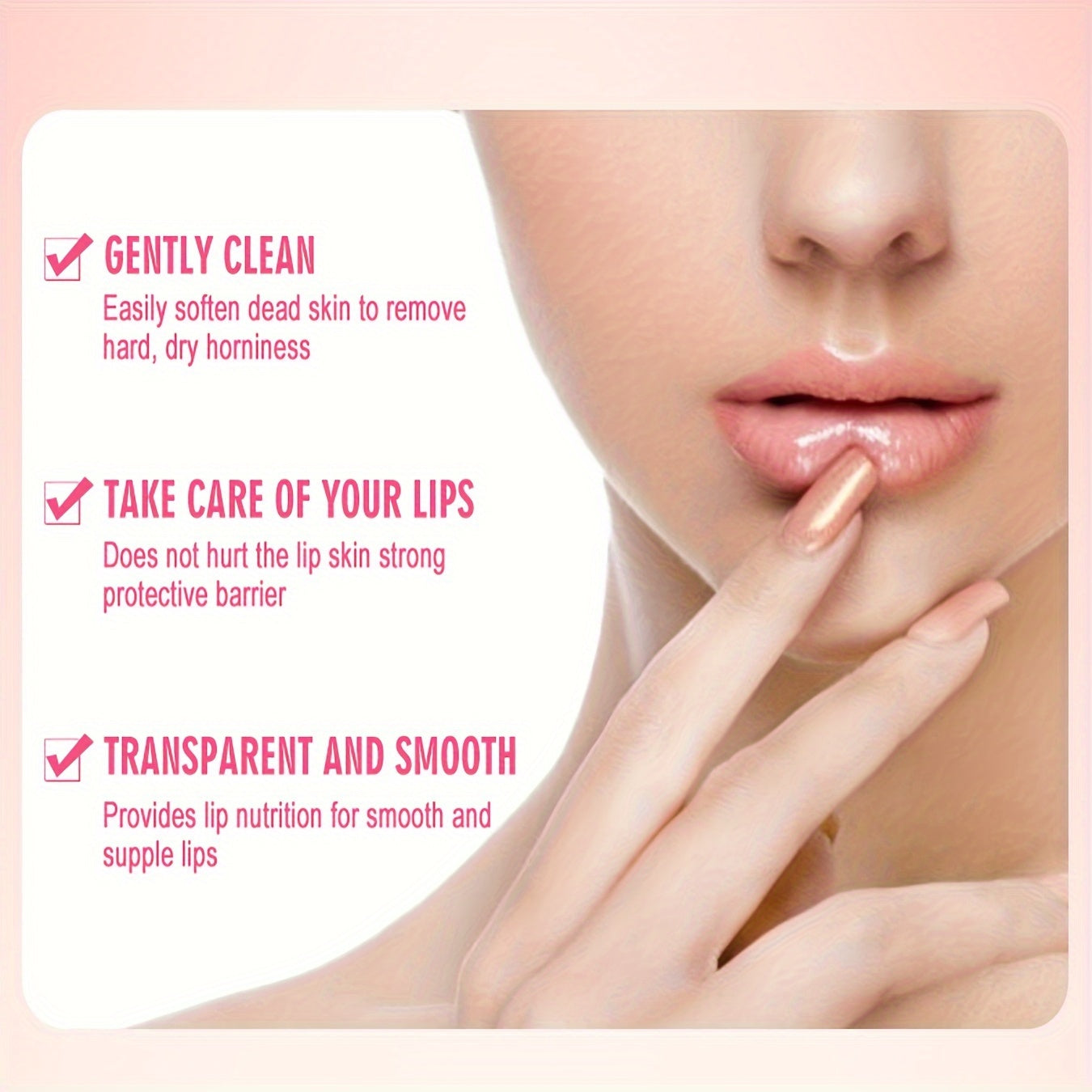 Bodom uchun qizil mevali plant squalane bilan quruqlikni olib tashlovchi va namlantiruvchi lip scrub