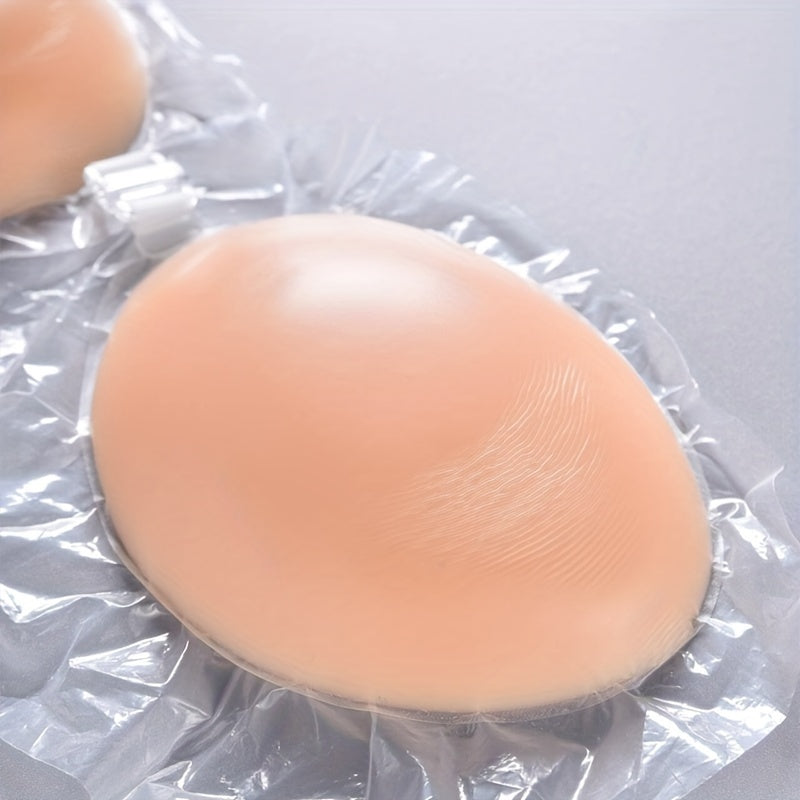 Silicone Strapless Backless Push Up Bra with Nipple Covers for Women