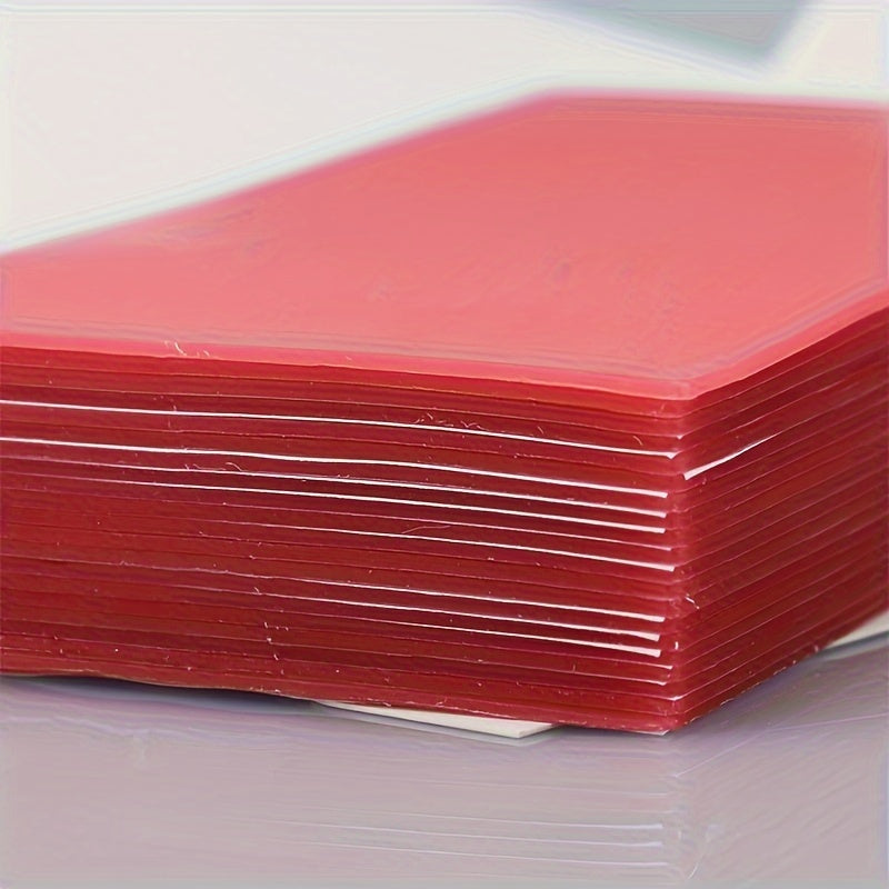 Red Impression Wax Set 17 Pieces with Bite Blocks and Large Modeling Wax Sheets Odorless for Training