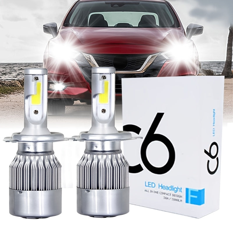 2pcs LED Headlights Kit for Cars H7 H4 9005 9006 6000K 8000K Fog Lamps