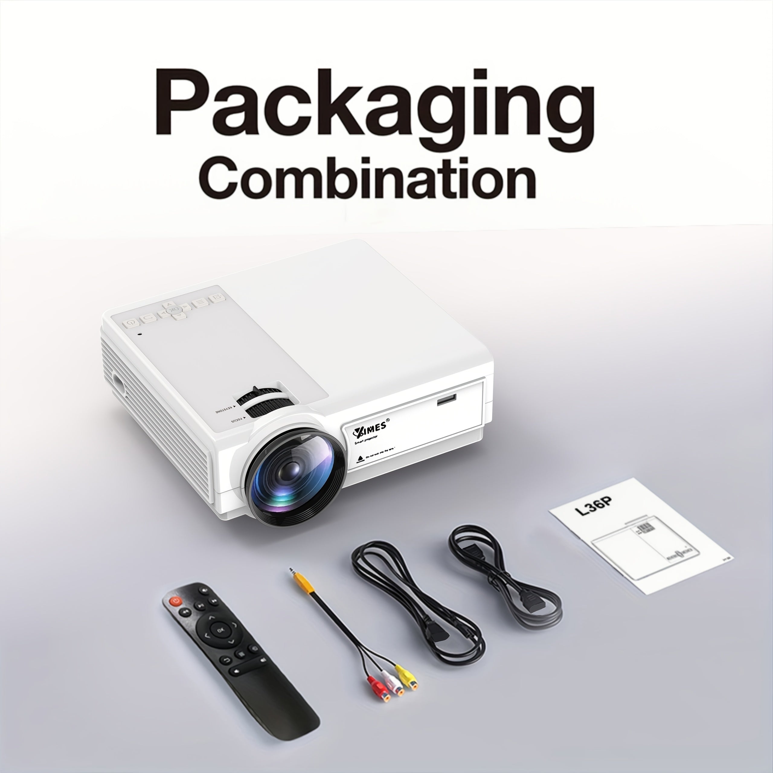 Multimedia Projector with WiFi 1080P Support Portable Home Theater