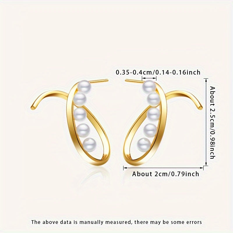 Vintage Natural Saltwater Pearl Stud Earrings for Women 3.5-4mm Akoya Pearl Sterling Silver Gift