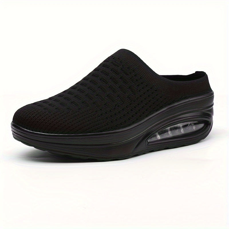 Women's Summer Casual Slip-On Mesh Open-Toe Slippers with Cushioned Sole