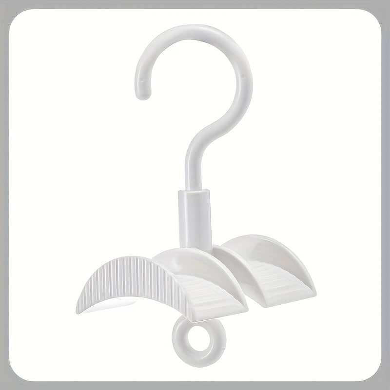 Sturdy Plastic Bag Hanger with 360° Rotation for Ties Belts Backpacks