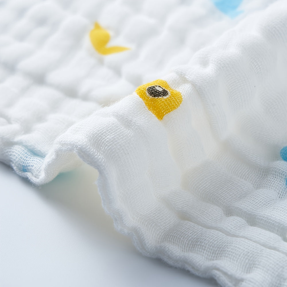 6-слойное мягкое муслиновое пеленание одеяло 105x105см, детский плед, тканый хлопок, машинная стирка