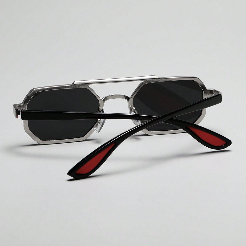 Unisex Metal Geometric Decorative Eyewear for Outfits