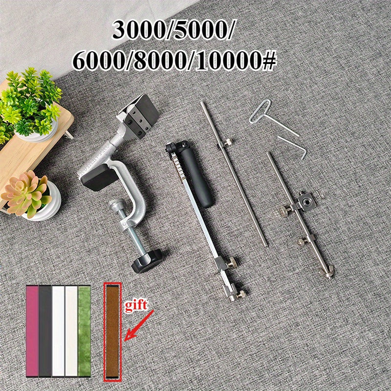 Система точилки для ножей 4-го поколения с фиксированным углом и алмазными камнями, черная