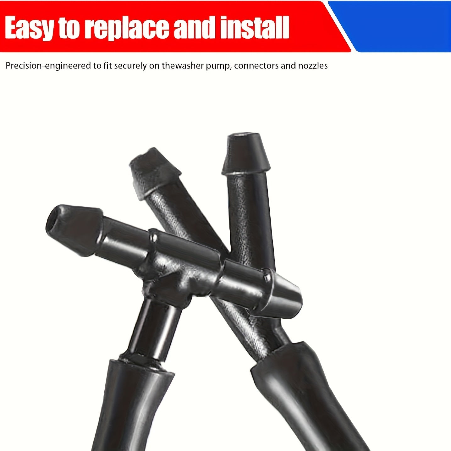 30-Piece Windshield Washer Hose Kit with Y T Connectors, 3.99m Tubing