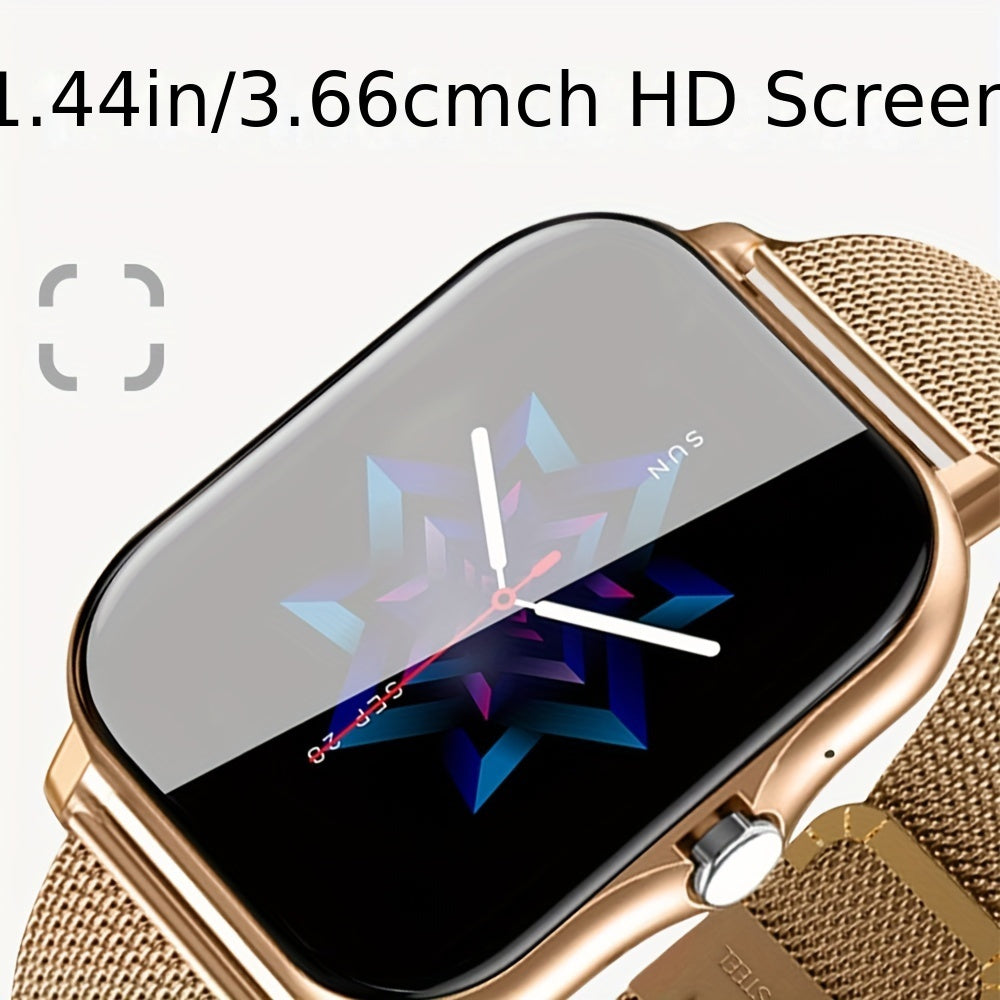 Men and Women Smartwatch 3.66cm Fitness Tracker with Wireless Calling and Notifications